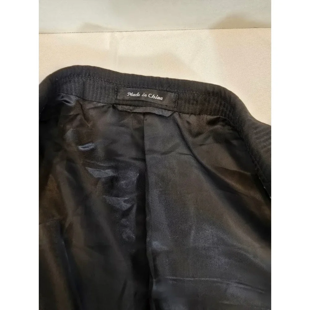 Michael Kors‎ Blazer Sport Coat Two Button Textured Black Size 44S